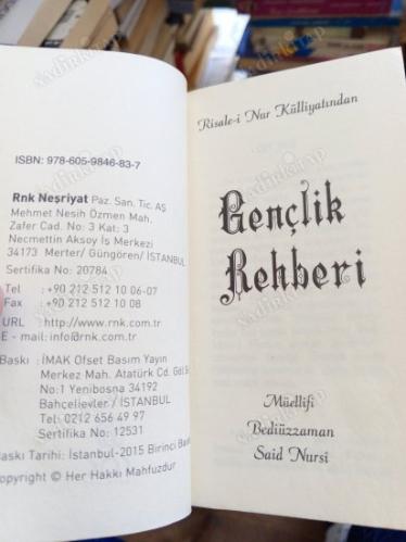 Gençlik Rehberi (karton kapak-cep boy)