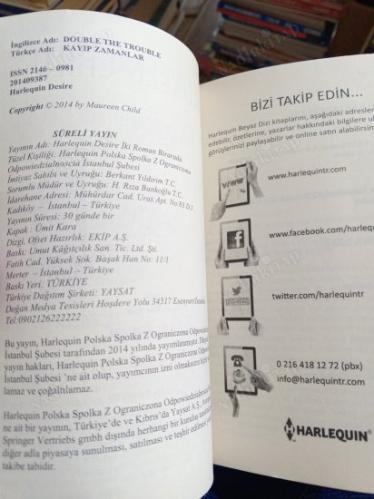 KAYIP ZAMANLAR - GERÇEĞİN PEŞİNDE (HARLEQUIN DESIRE 2 ROMAN BİR ARADA NO:45)