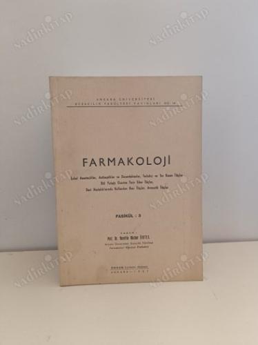FARMAKOLOJİ 1 fasikül 3 fasikül 2 kitap