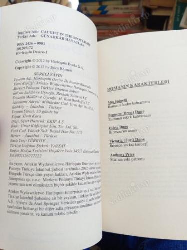 HARLEQUİN DESİRE 2 ROMAN BİR ARADA GÜNAHKAR HAYATLAR -AŞK YALAN SÖYLER Mİ