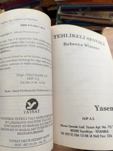 Beyaz Dizi- HARLEQUIN - YASEMİN - İki Roman Birarada / TEHLİKELİ SEVGİLİ * GAZETECİNİN AŞKI