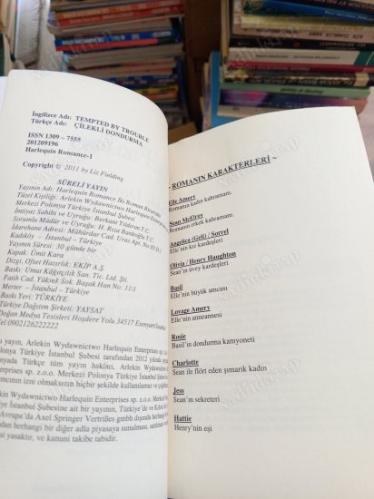 HARLEQUIN İKİ ROMAN BİR ARADA çilekli dondurma - bir aşk güncesi