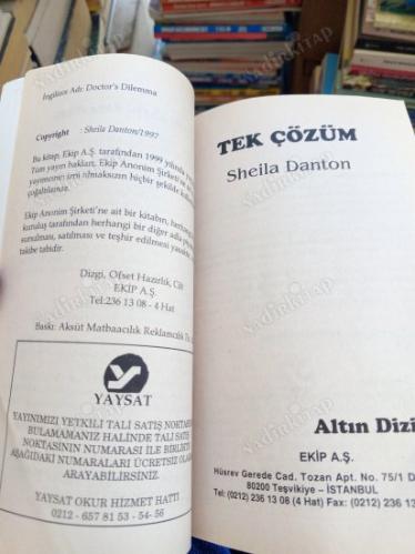 HARLEQUIN - ALTIN DİZİ - TEK ÇÖZÜM - SHEILA DANTON