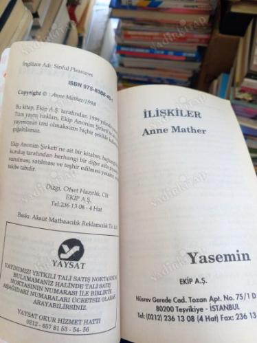 Beyaz Dizi - HARLEQUIN * Yasemin * İki Roman Bir Arada * İLİŞKİLER / ANNE ADAYI