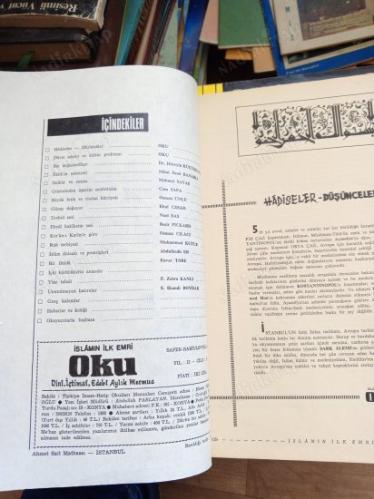 İSLAMIN İLK EMRİ OKU DİNİ İÇTİMAİ EDEBİ AYLIK MECMUA SAYI 122 MAYIS 1972