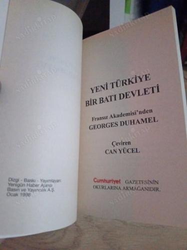 YENİ TÜRKİYE DEVLETİ: BİR BATI DEVLETİ