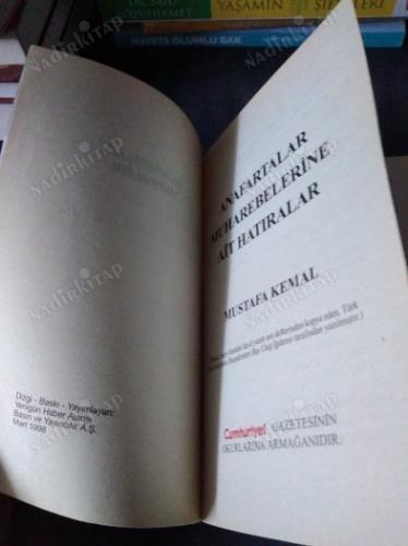 ANAFARTALAR HATIRALARI - CUMHURİYET YAYINLARI