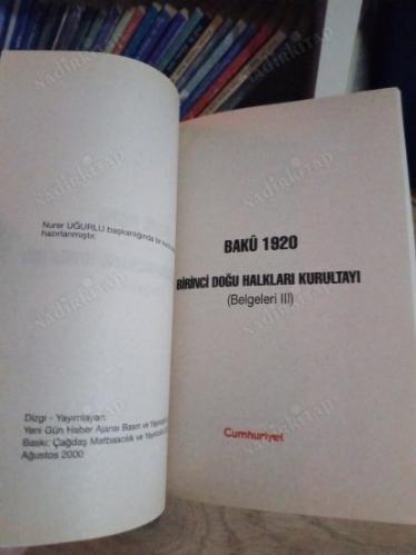 Bakü 1920 Birinci Doğu Halkları Kurultayı belgeleri 3