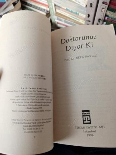 DOKTORUNUZ DİYOR Kİ