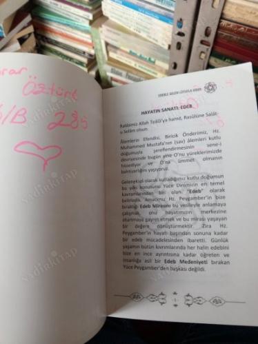 EDEB'İ O'NDAN ÖĞRENDİK