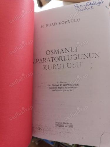 Osmanlı İmparatorluğunun Kuruluşu 2. Basım