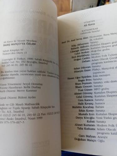 ALİ KIRCA İLE SİYASET MEYDANI BARIŞ MANÇO'YA ÖZLEM