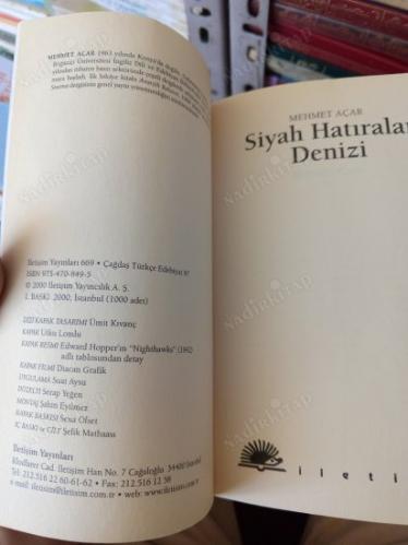 Siyah Hatıralar Denizi ( Birinci Baskı )