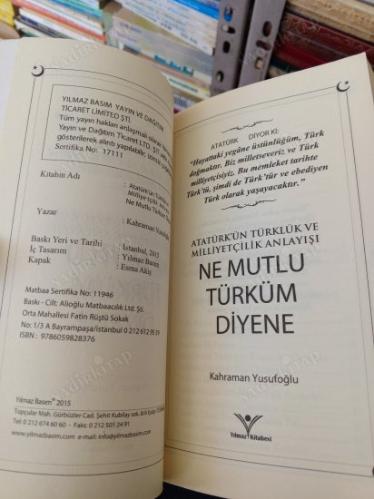 NE MUTLU TÜRKÜM DİYENE