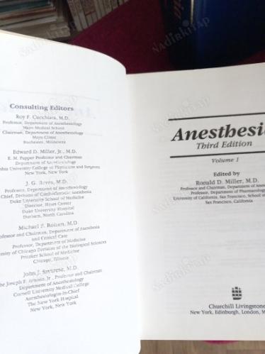MILLER'S ANESTHESIA VOLUME 1 - 2 ( THIRD EDITION )