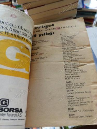 SAYILARI, OLAYLARI, İNSANLARIYLA 1985 YILLIĞI - HÜRRİYET