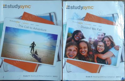 StudySync Core ELA Grade 9, Reading and Writing Companion, Unit 1- 2