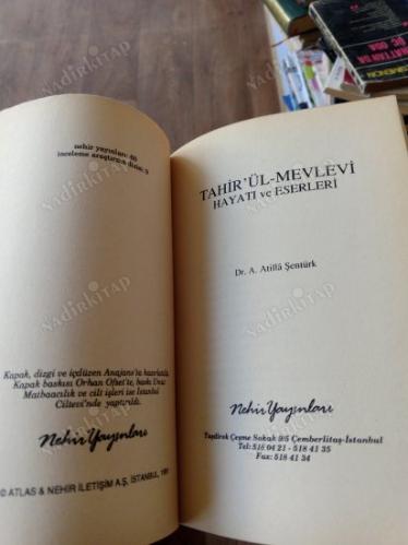 Tahir`ül Mevlevi - Hayatı ve Eserleri