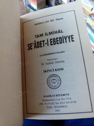 Tam İlmihal Saadet-i Ebediye - 2
