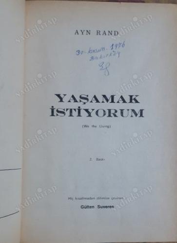 Yaşamak İstiyorum