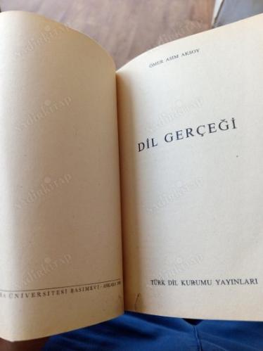 DİL GERÇEĞİ - ÖMER ASIM AKSOY