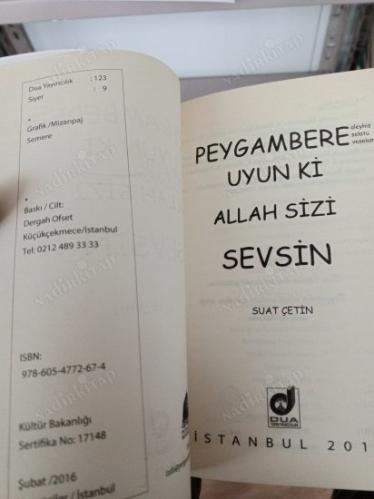 Peygambere Uyun ki Allah Sizi Sevsin