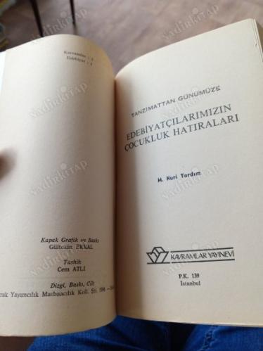 TANZİMATTAN GÜNÜMÜZE EDEBİYATÇILARIMIZIN ÇOCUKLUK HATIRALARI