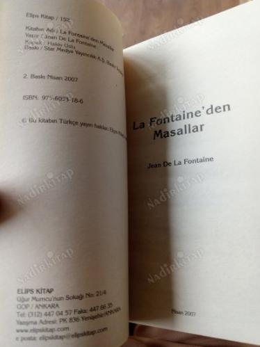 LA FONTAINE'DEN MASALLARI