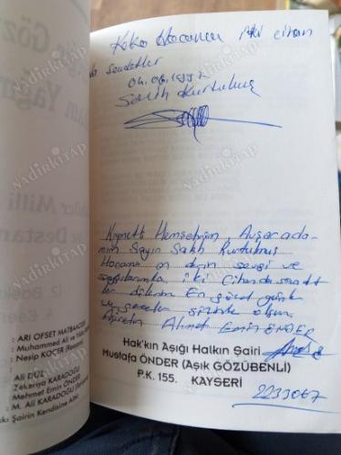 BU YÜREĞİN GÖZYAŞLARI İLHAM YAĞMURU (İlahiler Milli Şiirler Ve Destanlar İmzalı İTHAFLI)