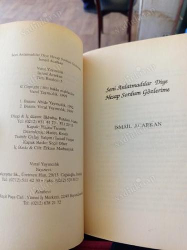 SENİ ANLATMADILAR DİYE HESAP SORDUM GÖZLERİME