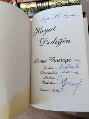 Hayat Dediğin (İmzalı İthaflı)