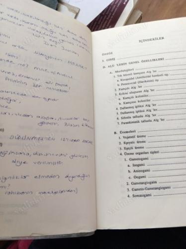 TOHUMSUZ BİTKİLER SİSTEMATİĞİ 1. CİLT ALGLER