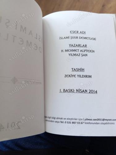 İSLAMİ ŞUUR DEMETLERİ