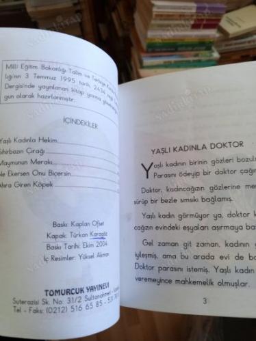 YAŞLI KADINLA DOKTOR  (Renkli Resimli)