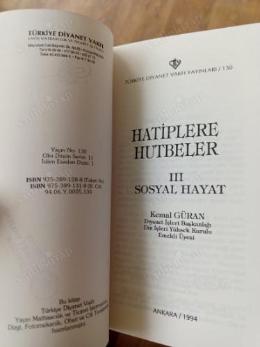 Hatiplere Hutbeler 3