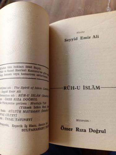 RÛH-U İSLÂM Müslümanlığın ve İslâm Mefkûresinin Gelişme Tarihi
