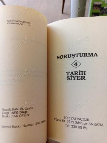 SORUŞTURMA 4 TARİH SİYER
