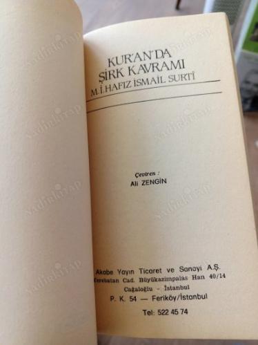 KUR'AN'DA ŞİRK KAVRAMI