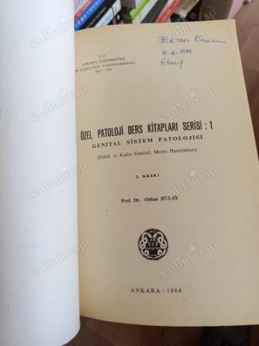 GENİTAL SİSTEM PATOLOJİSİ - ERKEK VE KADIN GENİTAL, MEME HASTALIKLARI