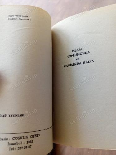 İSLAM TOPLUMUNDA VE ÇAĞIMIZDA KADIN