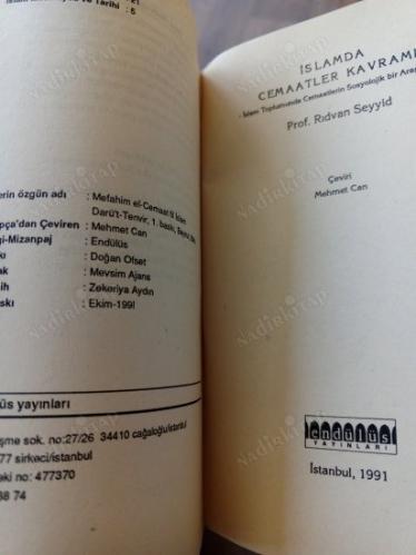 İSLAMDA CEMAATLER KAVRAMI