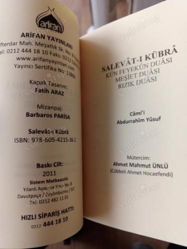 salevat-ı kübra -kün feyekun duası meşiet duası rızık duası