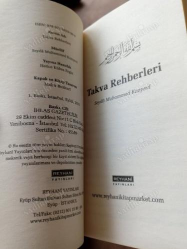 TAKVA REHBERLERİ - PEYGAMBER EFENDİMİZ VE SAHABENİN TAKVASI