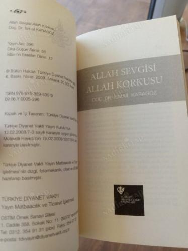 Allah Sevgisi Allah Korkusu