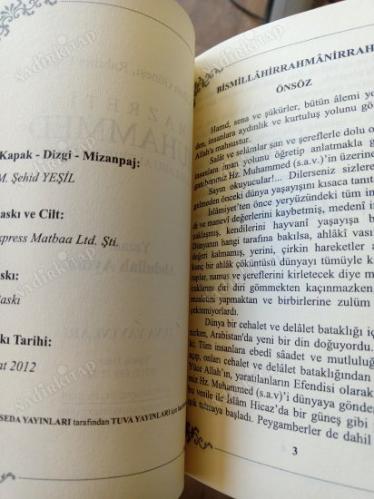 Hazreti MUHAMMED Sallallahu Aleyhi ve Sellem