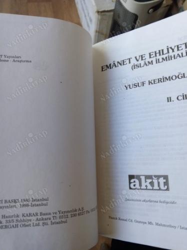 Emanet ve Ehliyet - İslam İlmihali 2. Cilt