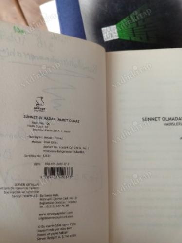 SÜNNET OLMADAN ÜMMET OLMAZ / HADİSLERLE KURAN VE SÜNNET -C-D-E-F KATEGORİLERİ YARIŞMA KİTABI
