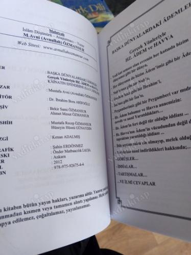 NURDAN DAMLALAR SERİSİ 1-2 BAŞKA DÜNYALARDAKİ ADEMLER GERÇEK YÖNLERİYLE HZ. ADEM VE HAVVA KAİNATIN EFENDİSİNE (S.A.V) SESLENİŞ