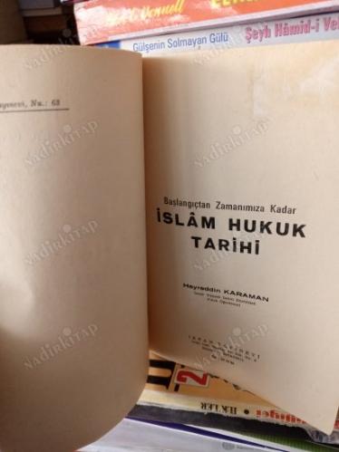 İSLAM HUKUK TARİHİ ( BAŞLANGIÇTAN ZAMANIMIZA KADAR )