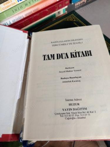 Resulullah'ın Dilinden Tercümeli ve İzahlı Tam Dua Kitabı